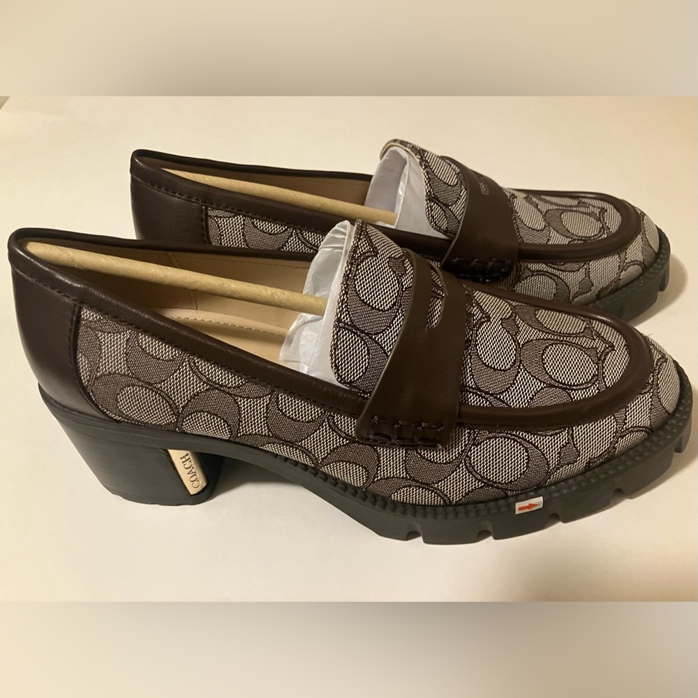 Womens Coach Cora JACQ loafers Sz 8B